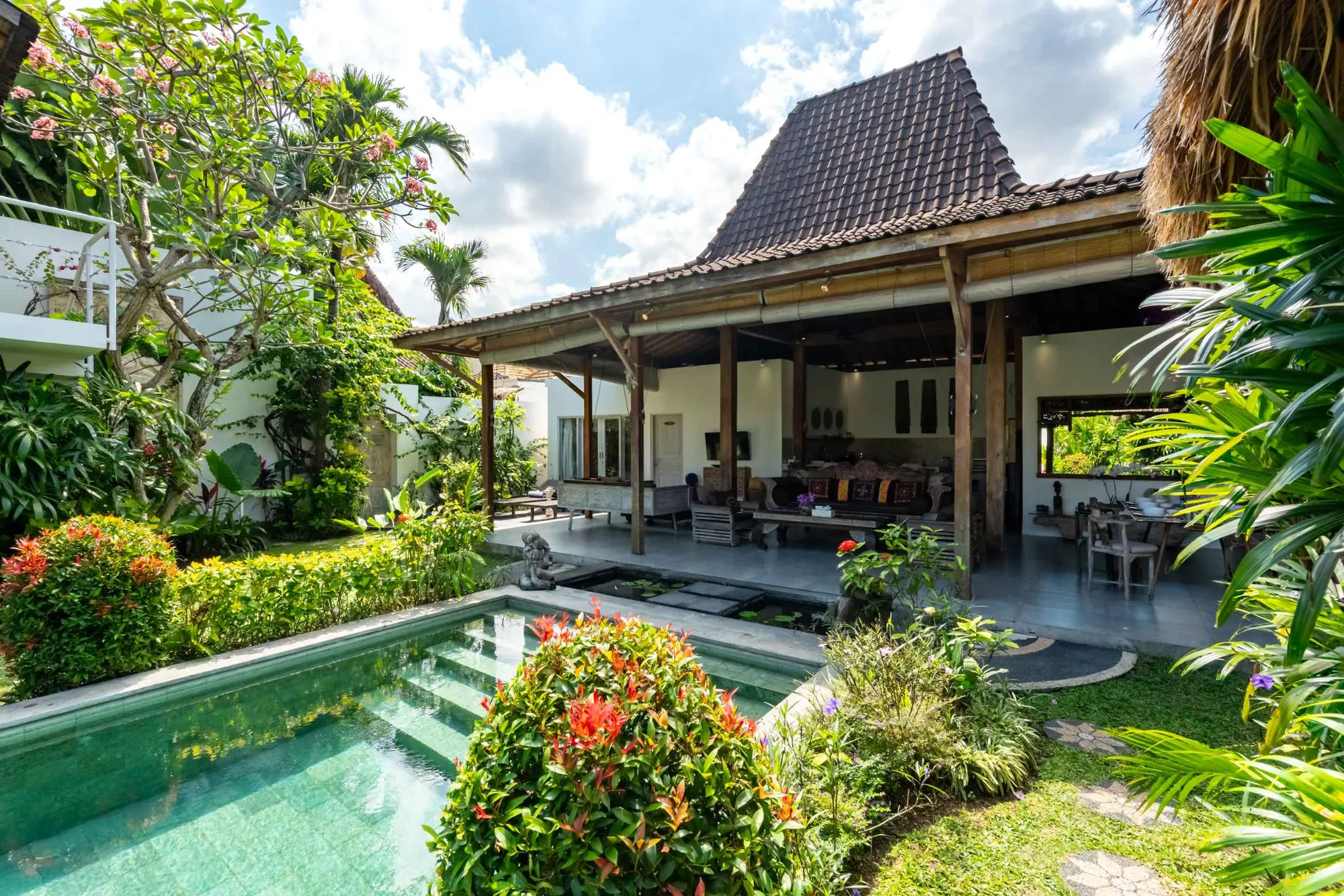 The garden & pool